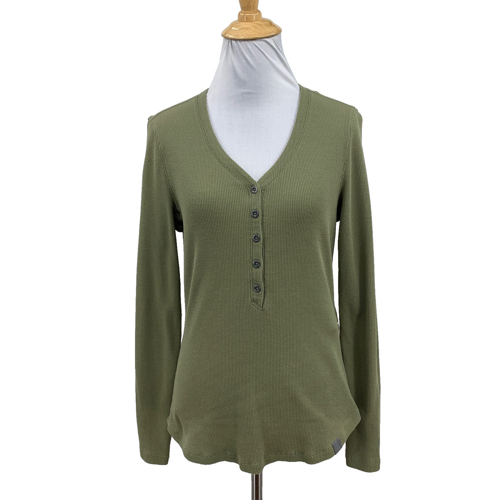 5.11 Tactical Top Womens XS Extra Small Ivy Willa Long Sleeve Henley Waffle Knit